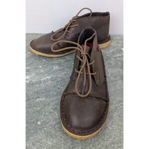 Oliberte Shoes US 5.5 Womens 36 Leather Chukka Boots Lace Up Casual African Made